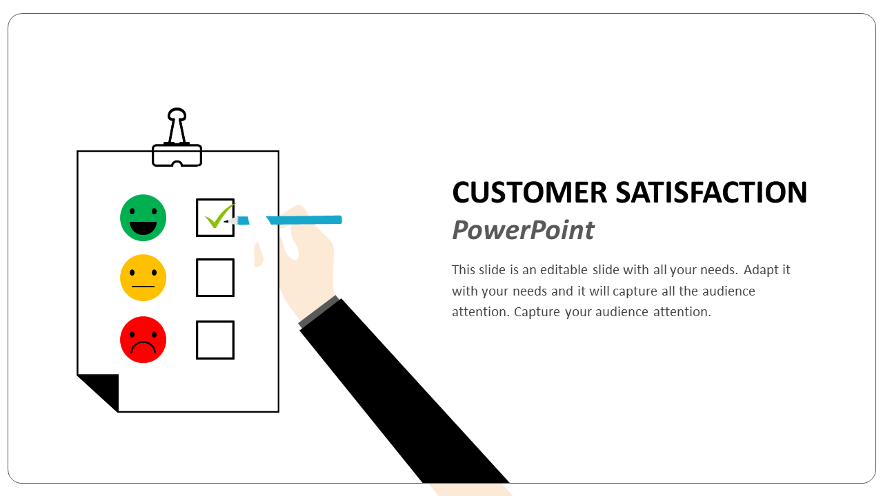 Survey Design Customer Satisfaction PowerPoint Slide